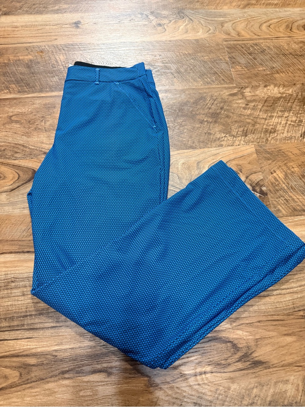Women’s Blue Textured Performance Pants
